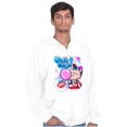 thumbnail image 1 of Airbrushed Dubble Bubble Whats Poppin Unisex Plus Size Zip Hoodie Brisco Brands 2X, 1 of 5