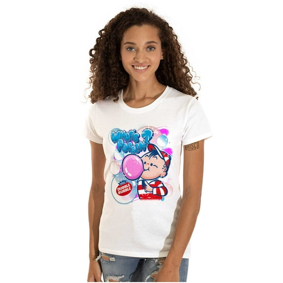 Airbrushed Dubble Bubble Whats Poppin Women's T Shirt Ladies Tee Brisco Brands M
