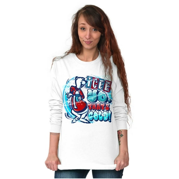 Airbrushed Icee Bear Yo That’s Cold Long Sleeve TShirt Men Women Brisco Brands S