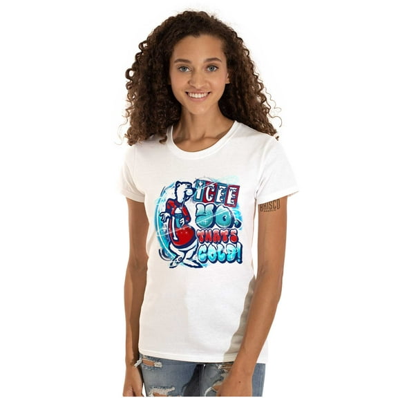 Airbrushed Icee Bear Yo That’s Cold Women's T Shirt Ladies Tee Brisco Brands M