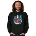 thumbnail image 1 of Airbrushed King Icee Bear Chillin Unisex Plus Size Hoodie Brisco Brands 2X, 1 of 5