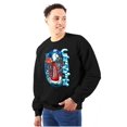 thumbnail image 1 of Airbrushed King Icee Bear Chillin Unisex Plus Fleece Graphic Sweatshirt Brisco Brands 3X, 1 of 5