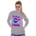 thumbnail image 1 of Airbrushed NASA Give Me Space Rocket Long Sleeve TShirt Men Women Brisco Brands L, 1 of 6