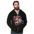thumbnail image 1 of Airbrushed Popeye Cartoon Big Flex Zip Hoodie Sweatshirt Men Brisco Brands X, 1 of 1