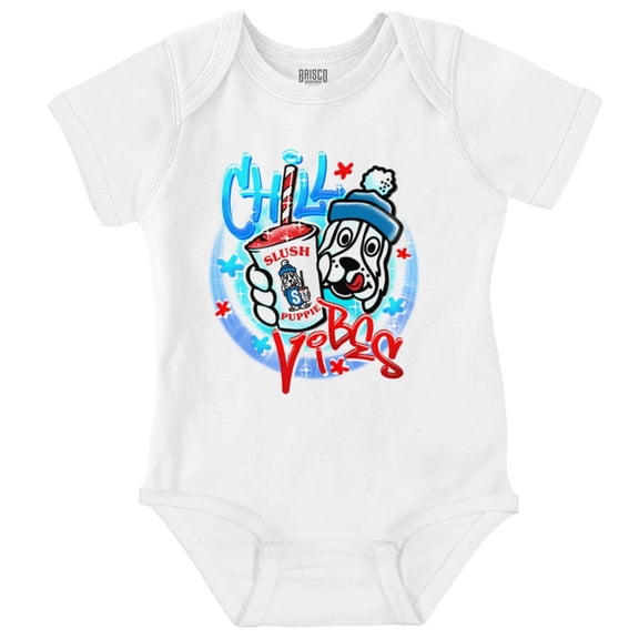 Airbrushed Slush Puppie Chill Vibes Romper Boys or Girls Infant Baby Brisco Brands 12M