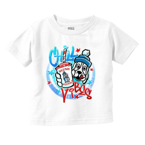 Airbrushed Slush Puppie Chill Vibes Toddler Boy Girl T Shirt Infant Toddler Brisco Brands 5T