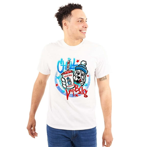Airbrushed Slush Puppie Chill Vibes Unisex Plus Size Graphic Tee Brisco Brands 2X