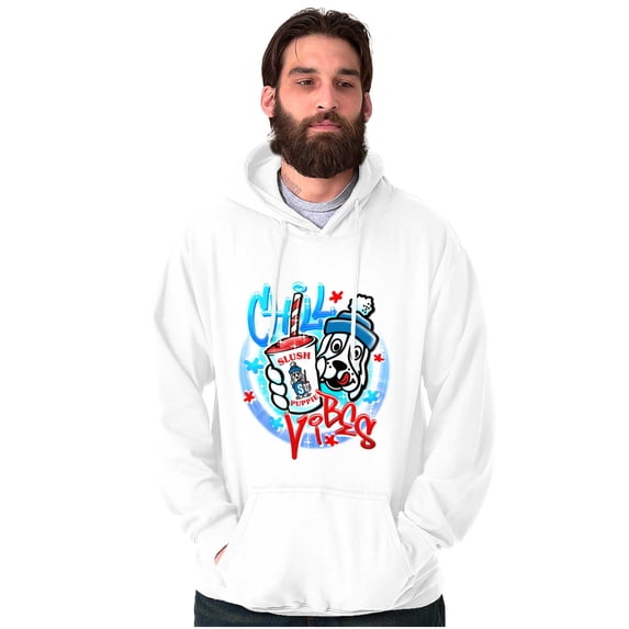Airbrushed Slush Puppie Chill Vibes Unisex Plus Size Hoodie Brisco Brands 2X