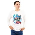 thumbnail image 1 of Airbrushed Slush Puppie Chill Vibes Unisex Plus Size Long Sleeve Shirt Brisco Brands 2X, 1 of 5