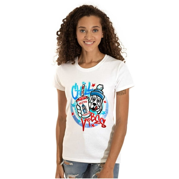 Airbrushed Slush Puppie Chill Vibes Women's T Shirt Ladies Tee Brisco Brands M