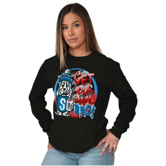 Airbrushed Slush Puppie Get Your Own Long Sleeve TShirt Men Women Brisco Brands M
