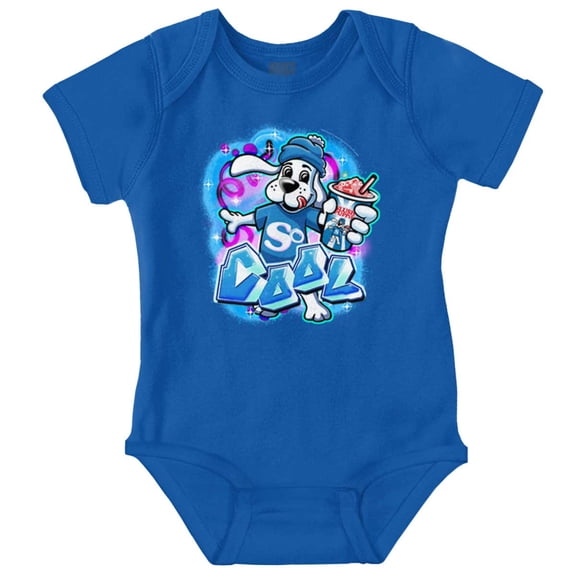 Airbrushed Slush Puppie So Cool Romper Boys or Girls Infant Baby Brisco Brands 12M