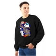 thumbnail image 1 of Airbrushed Tootsie Roll Pop Crunch Unisex Plus Size Sweatshirt Brisco Brands 2X, 1 of 5