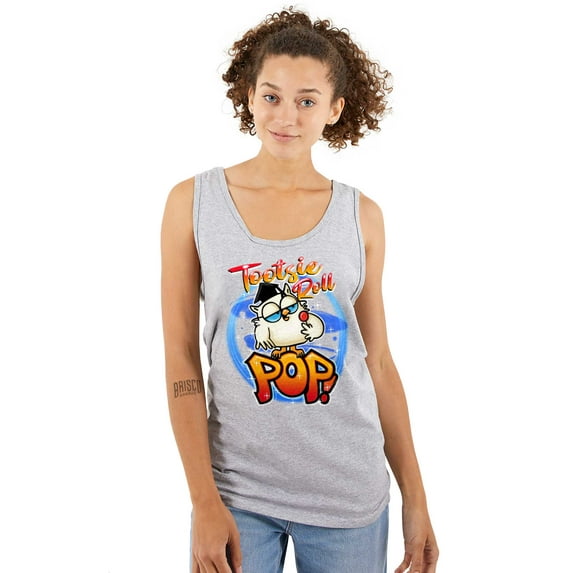Airbrushed Tootsie Roll Pop Mascot Tank Top T Shirts Men Women Brisco Brands S