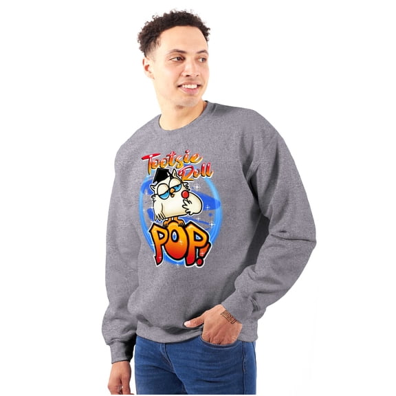 Airbrushed Tootsie Roll Pop Mascot Unisex Plus Size Sweatshirt Brisco Brands 3X