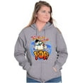 thumbnail image 1 of Airbrushed Tootsie Roll Pop Mascot Zip Up Hoodie Men's Women's Brisco Brands M, 1 of 6