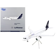 Airbus A320neo Commercial Aircraft Lufthansa - LoveHansa White with Blue Tail Gemini 200 Series 1/200 Diecast Model Airplane by GeminiJets