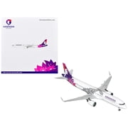 Airbus A321neo Commercial Aircraft "Hawaiian Airlines" White with Purple and Graphics 1/200 Diecast Model Airplane by GeminiJets