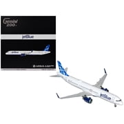Airbus A321neo Commercial Aircraft "JetBlue Airways" N2180J White with Blue Tail "Gemini 200" Series 1/200 Diecast Model by GeminiJets