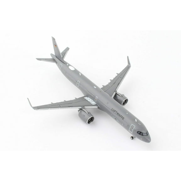 Airbus A321neo Transport Aircraft "German Luftwaffe" Gray "Gemini Macs" Series 1/400 Diecast Model Airplane by GeminiJets