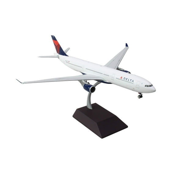 Airbus A330-300 Commercial Aircraft "Delta Air Lines" White with Blue and Red Tail 1/200 Diecast Model Airplane by GeminiJets