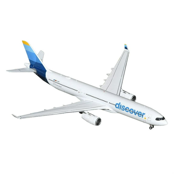 Airbus A330-300 Commercial Aircraft "Discover Airlines" (D-AIKK) White with Blue Tail 1/400 Diecast Model Airplane by GeminiJets
