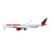 Airbus A350-900 Commercial Aircraft with Flaps Down Air India VT-JRH White with Tail Graphics 1/400 Diecast Model Airplane by GeminiJets