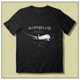 thumbnail image 1 of Airbus A350 Men's Aviation Black T-Shirt Sizes S M L XL 2XL 3XL 4XL 5XL, 1 of 2