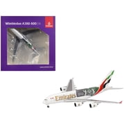 Airbus A380-800 Commercial Aircraft "Emirates Airlines - Wimbledon Official Partner" A6-EOE White with Graphics 1/500 Diecast Model Airplane by Herpa