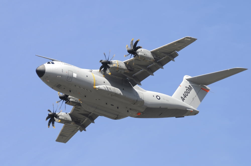Airbus A400M Atlast transport aircraft Canvas Art - Riccardo NiccoliStocktrek Images (17 x 12)