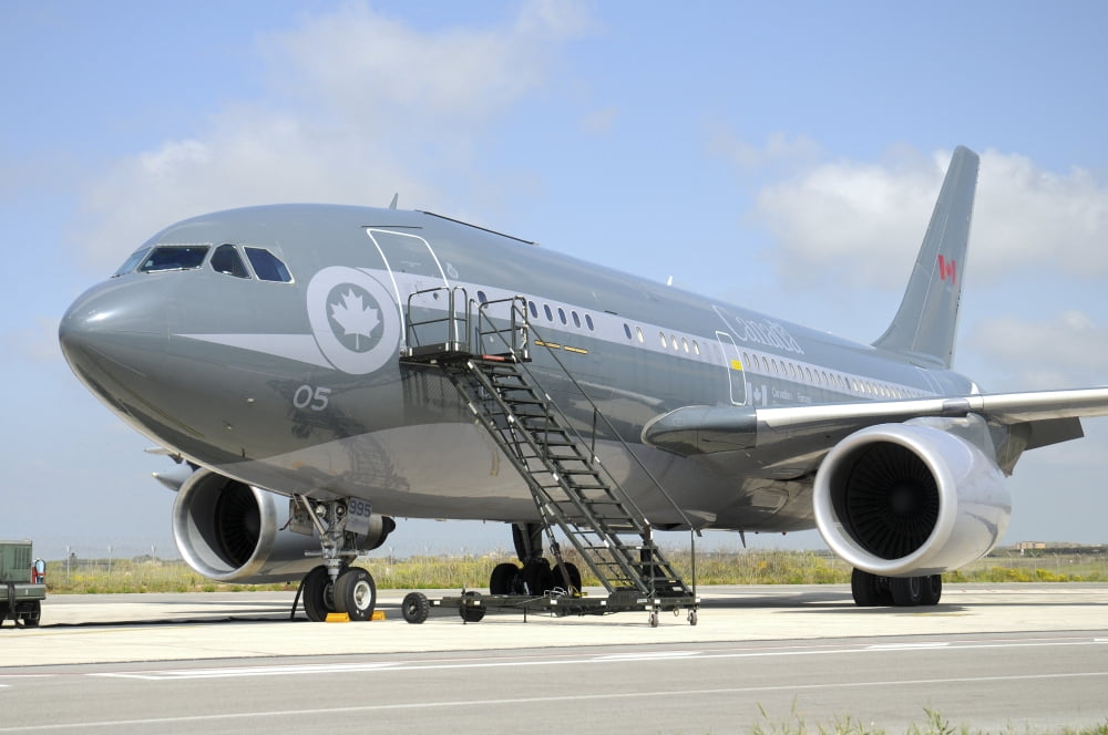 Airbus CC-150 Polaris tanker aircraft of the Royal Canadian Air Force Canvas Art - Riccardo NiccoliStocktrek Images (17 x 12)