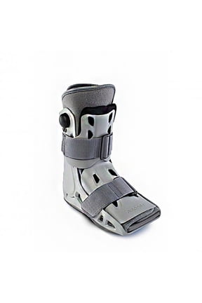 AirSelect Short Walker Boot, Hook & Loop Closure, Left/Right Foot, Large (Male 10-13/Female 11-15), Gray/White, 1 Count