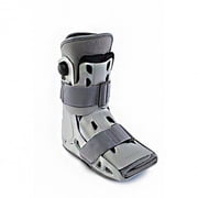 Aircast AirSelect Short Walker Boot, Hook & Loop Closure, Left/Right Foot, Large Male 10-13/Female 11-15, Gray/White, 1 Count