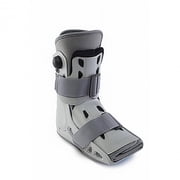 Aircast AirSelect Short Walker Boot, Hook & Loop Closure, Left/Right Foot, Small Male 4-7/Female 5-8, Gray/White, 1 Count