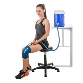 DJO Aircast Knee Cryo/Cuff, Medium Knee Cuff w/Cooler