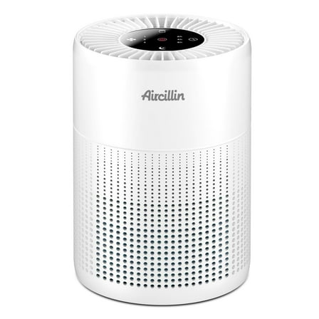 Aircillin AP070A Air Purifier 1-Pack for Room up to 765 Sq Ft with HEPA Filter, White