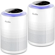 Aircillin AP070B HEPA Air Purifier for Rooms up to 765 Sq ft, White, 2-Pack