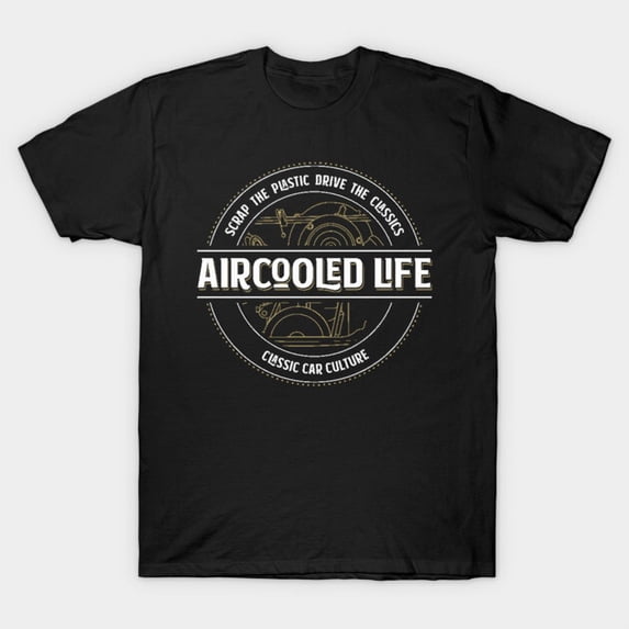 Aircooled Life Classic Car Culture Vintage Design Unisex T-Shirt for Car Lovers up to size 5XL