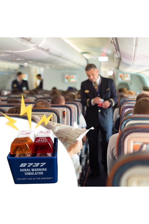 Aircraft Alarm Sound Simulator Keychain Button Realistic Portable, Fun And Durable Aviation Sound Gadget For Keys Backpack Purse, Perfect Gift For Pilots Aviation Fans And Gadget Collectors