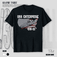 thumbnail image 1 of Aircraft Carrier Navy Veteran Military Gift USS Ship Graphic Unisex T-Shirt V12694, up to Size 5XL, 1 of 2