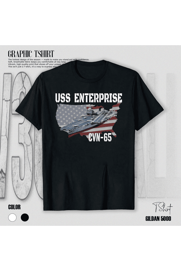 Aircraft Carrier Navy Veteran Military Gift USS Ship Graphic Unisex T-Shirt V12694, up to Size 5XL