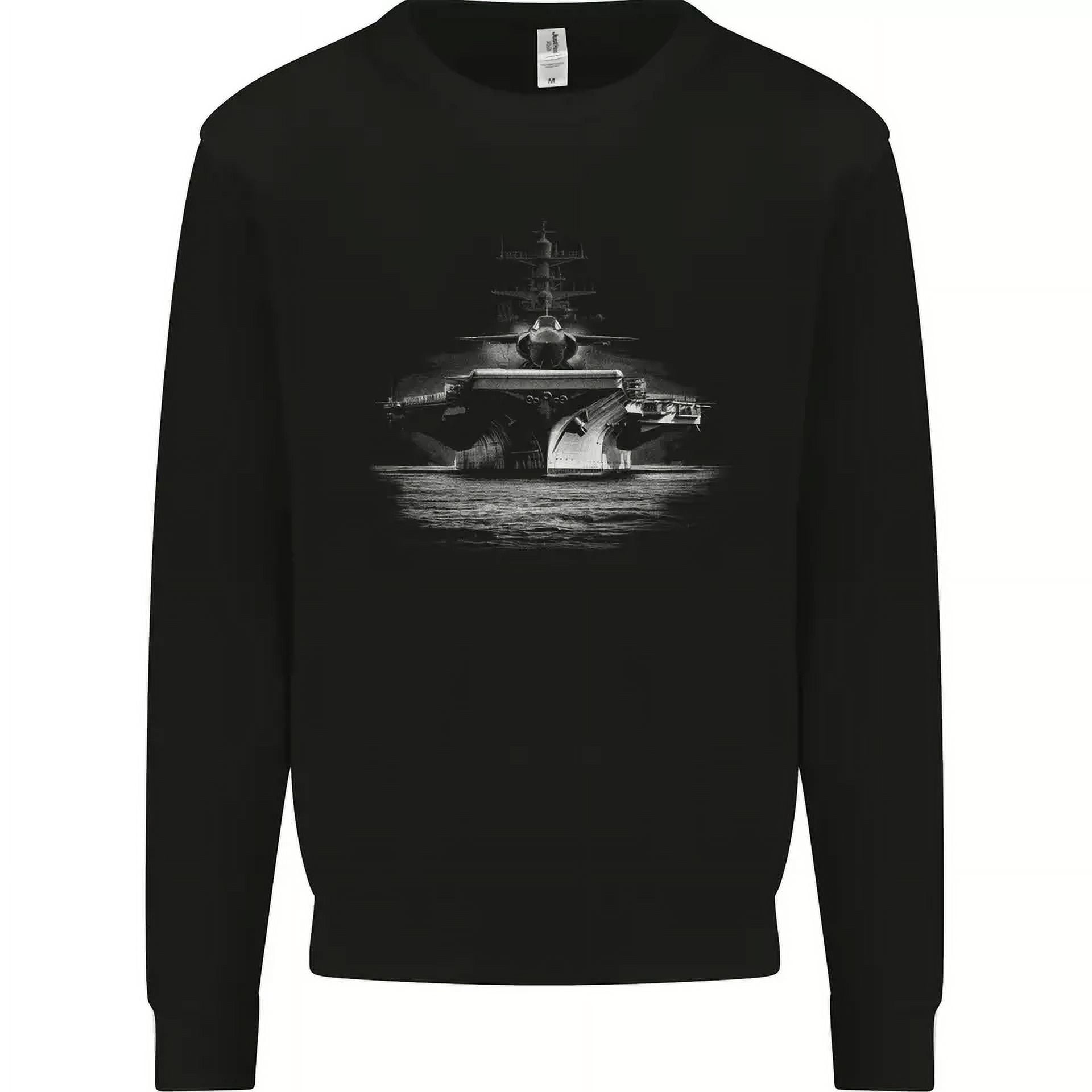 Aircraft Carrier Royal Navy Ship Sailor Mens Sweatshirt Jumper