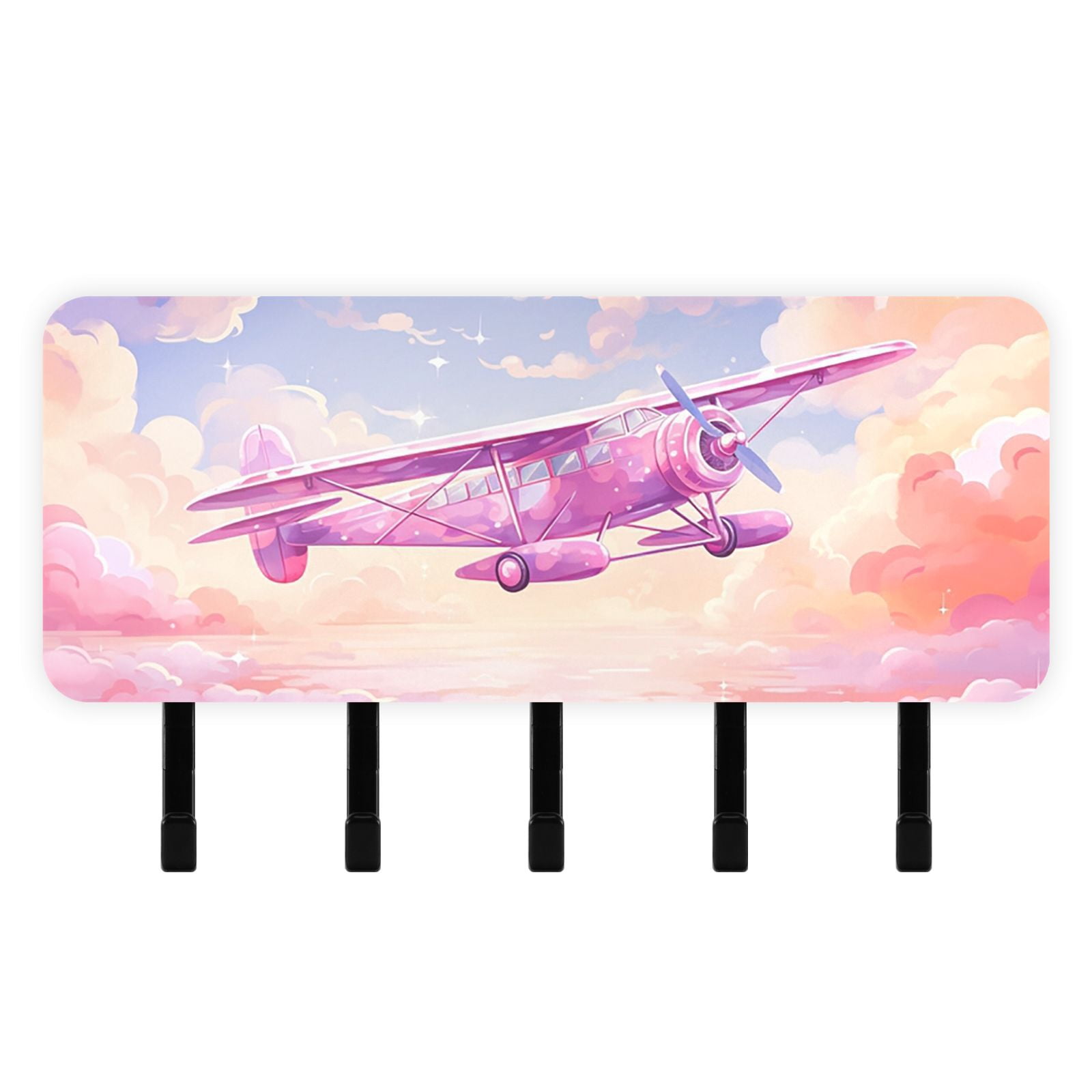 Aircraft Clouds Pink Airplane Mail Holder Organizer Wall Mount with ...