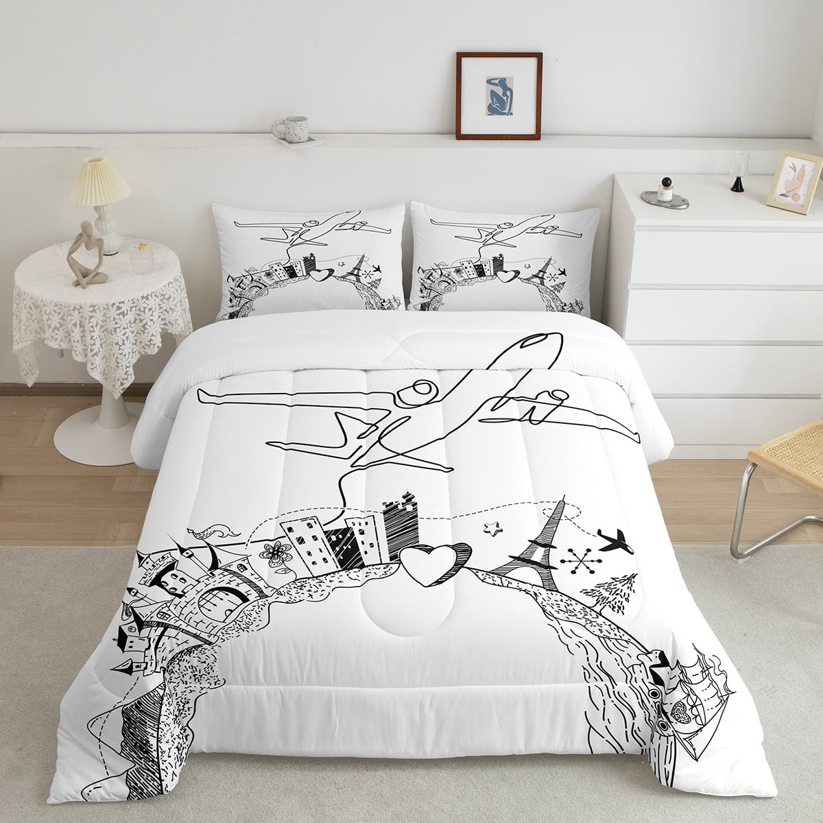 Bundle - Taking Flight Single Bedding - 1 x Sheet + 1 x Quilt Cover + 1 x Pillowcase