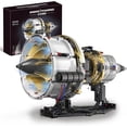 thumbnail image 1 of Aircraft Engine Building Kit, Mechanical Aviation Turbojet Engine Model Kit That Runs, Collectible Blocks Kit,Science Education STEM Set (564 PCS), 1 of 6