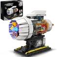 thumbnail image 1 of Aircraft Engine Building Kit for Adults, STEM Mini Engine Model Toy with Motor & Hand Rocker, Compatible with Lego Airplane Set, 1 of 7