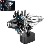 Aircraft Engine Model Building Kit for Adults, 1351PCS Motorized Jet Turbofan Engine with Motor, STEM Mechanical Educational Building Blocks Toy for Teens and Collectors, Creative Display Gift