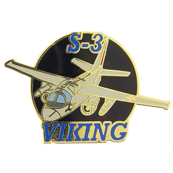 Aircraft & Helicopters, APL S-3 Viking Top Pin - Officially Licensed, Enamel Lapel Pin - 1.5"