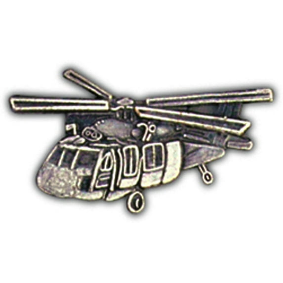 Aircraft & Helicopters, UH-60 Blackhawk Pewter - Officially Licensed, Pewter Lapel Pin - 1.25"