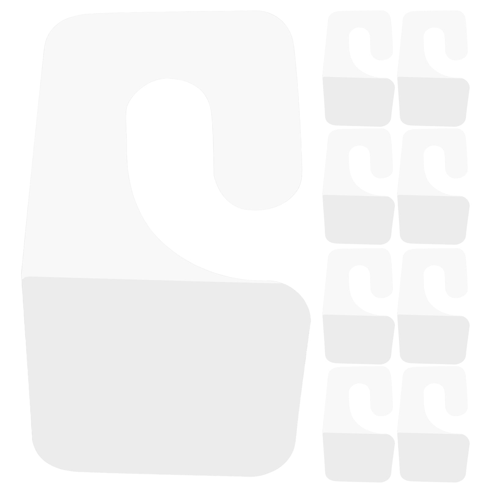 Aircraft Hole Hook Clear Plastic Hooks Hanging Sticker 100 Pcs Piece